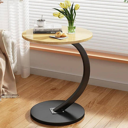 Round C shaped side table