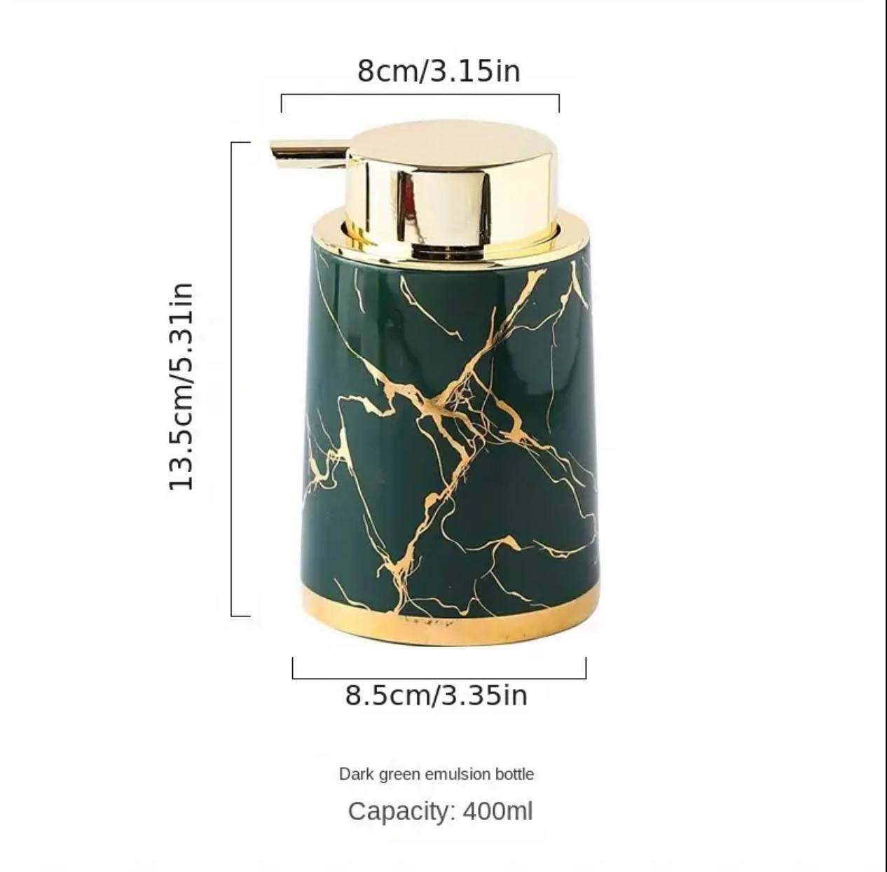 Marble soap pump / dispenser