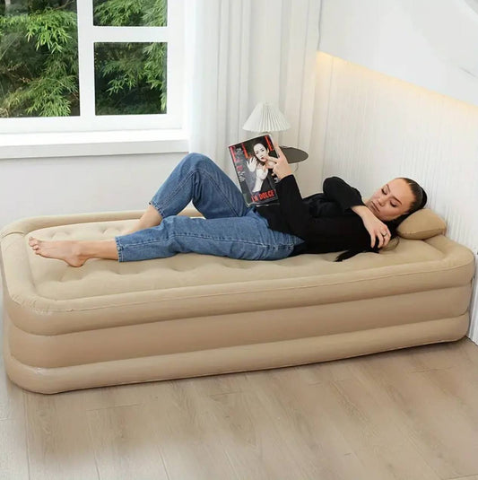 Inflatable Airbed Mattress with  Automatic in built Pump*