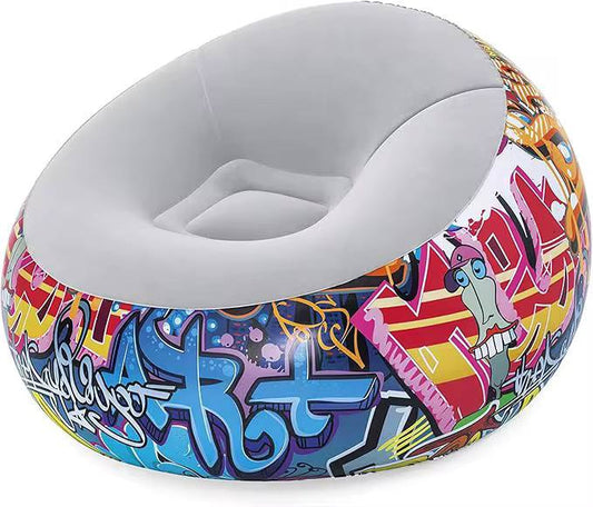 Graffiti Inflatable bean bag Airchair, Multi-Colour