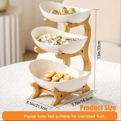 3 layer ceramic fruit