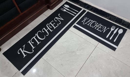 Strong grip Rubber underside floor 3D 2in1 kitchen mat