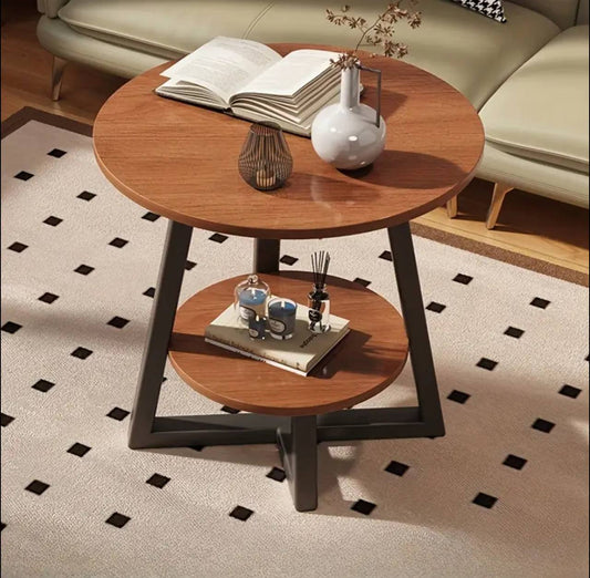 Eye-catching luxury double layered coffe side table