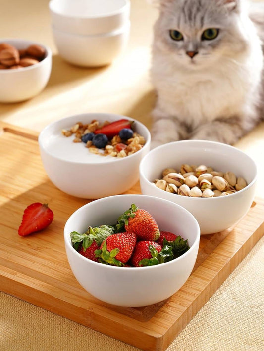 Ceramic bowl with stand  plain