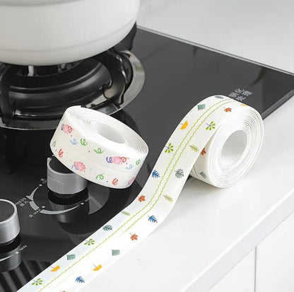 Waterproof silicone caulk gap cover/decorative tape