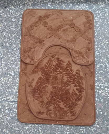 Bath mats  super Soft 
3 Piece toilet set