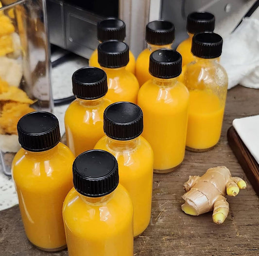 6pcs 60ml Ginger Shot/Immunity short Bottles
