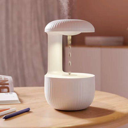 Anti-gravity water droplets humidifier