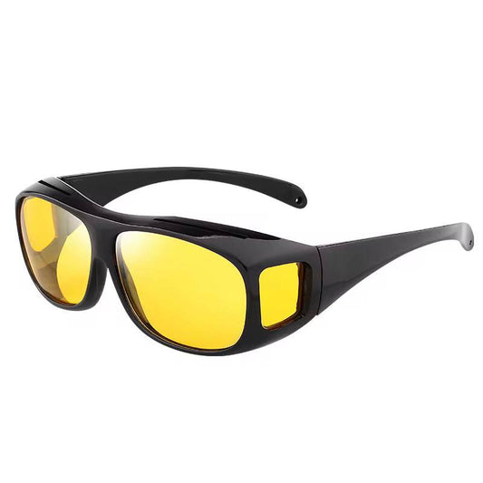 2pcs set dark & coloured Anti glare night vision driver Goggles