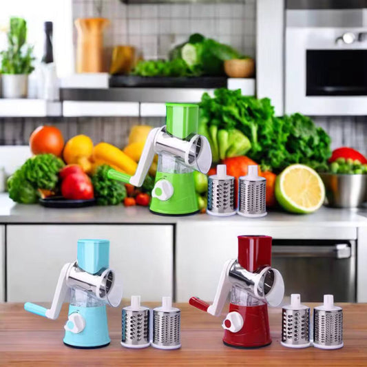 Table top rotary drum grater