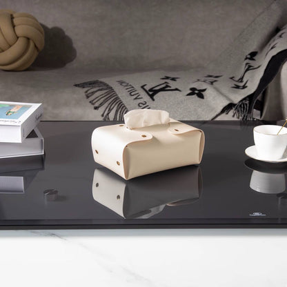 PU leather napkin tissue Holder