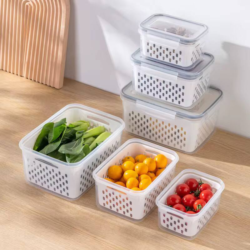 3pc Double Drain Basket