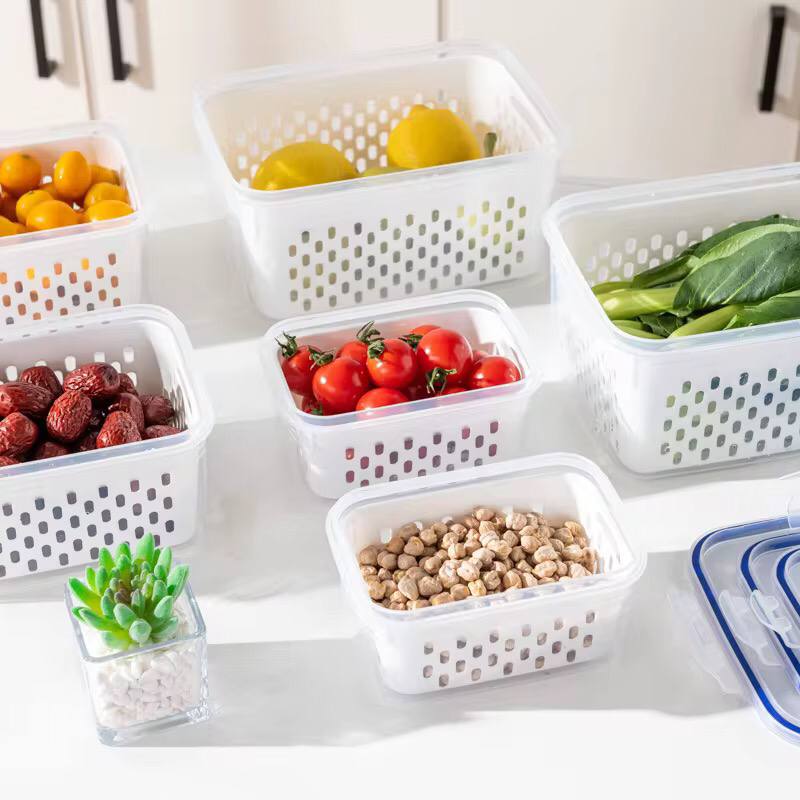 3pc Double Drain Basket
