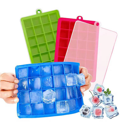 Reusable Silicon Ice Cube Mould with Lid