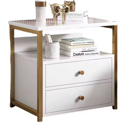 NORDIC LUXURY DOUBLE DRAWER BEDSIDE CABINET