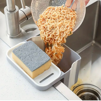 Extendable kitchen sink retractable drain basket