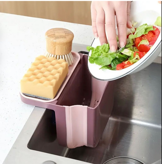 Extendable kitchen sink retractable drain basket