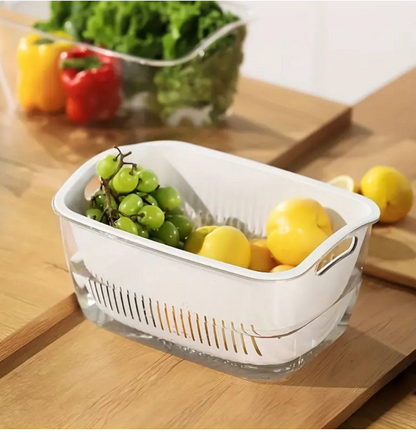 Double layer drain basket