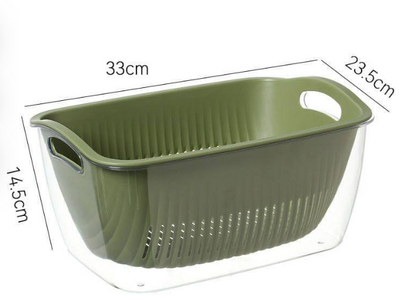 Double layer drain basket