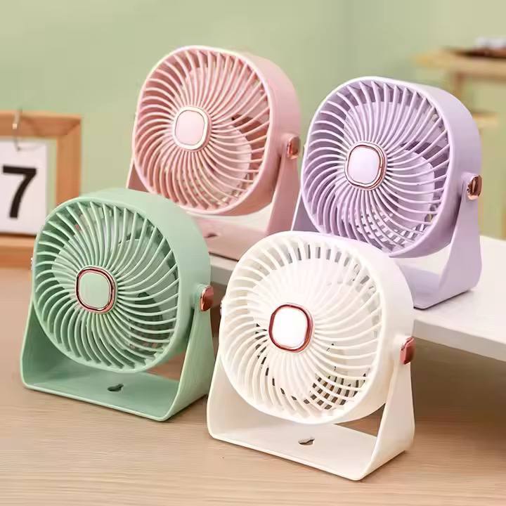 Led digital mini portable fan