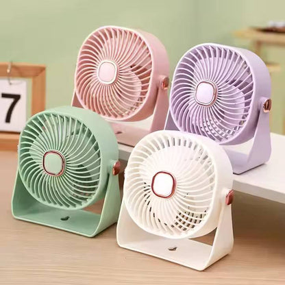 Led digital mini portable fan