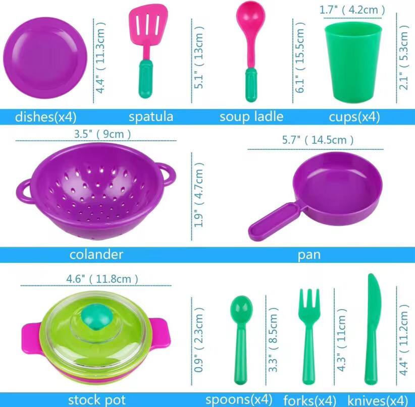 *Pretend cookware kitchen dish toy for kids