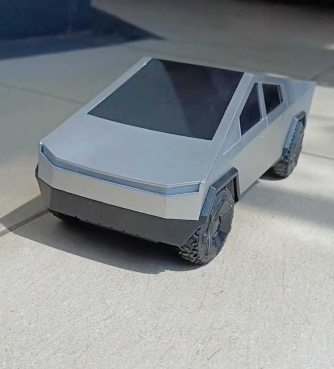 Rechargeable & remote controlled cyber truck