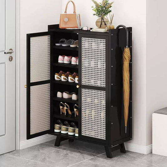 Wooden bamboo shoe rack / storage cabinet