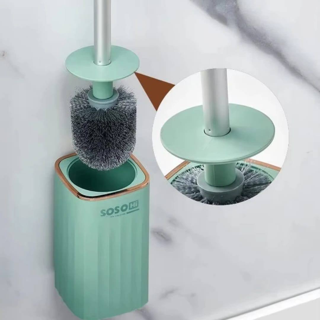Wall mounted high quality toilet cleaning brush set with holder