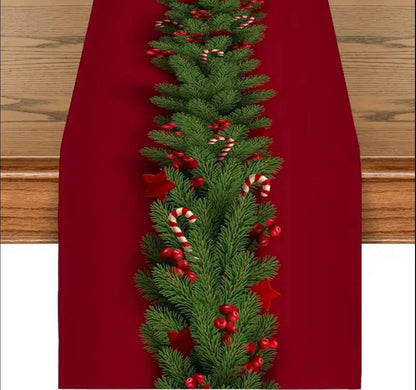 Christmas Table Runner Snowman Gnome Table Cloths Linen Table Runners