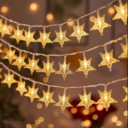 10 METERS Christmas STAR SHAPED LED LIGHTS FAIRY