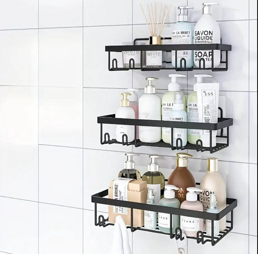 3 pcs set shower caddy / adhesive organizer