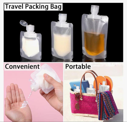 3pcs Refillable lotion pouches