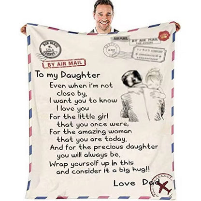 Express letter cossy throw blankets