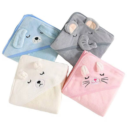 Animal print Baby Bath Hooded towels