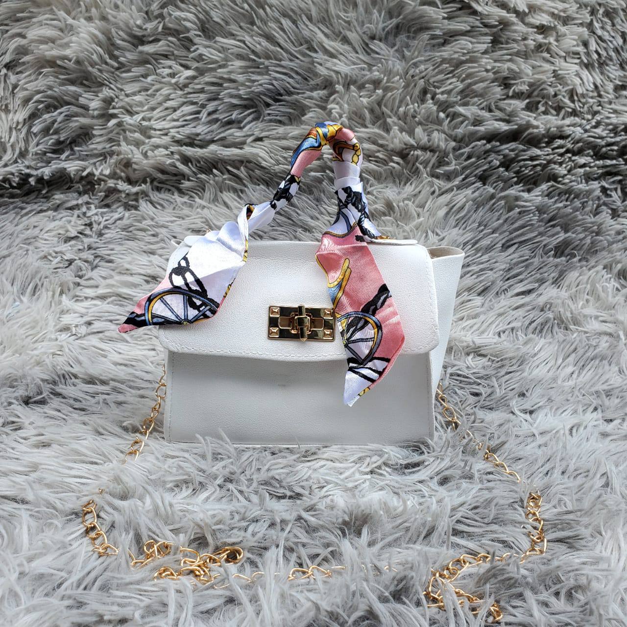 Cute mini decorative scarf crossbody bag