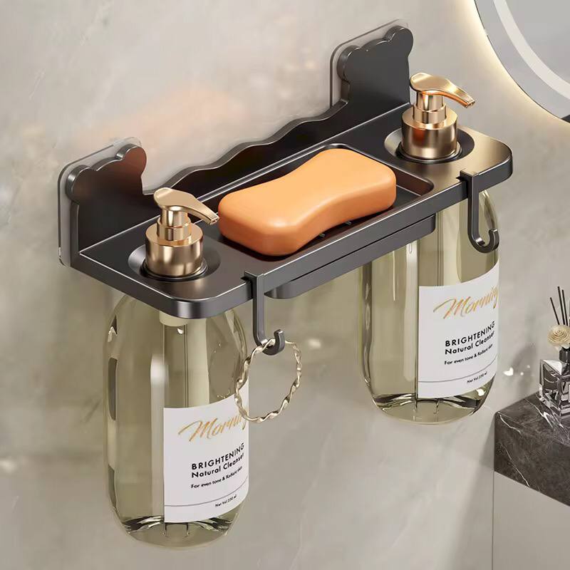 Wall mounted punch free soap holder/Shower gel rack