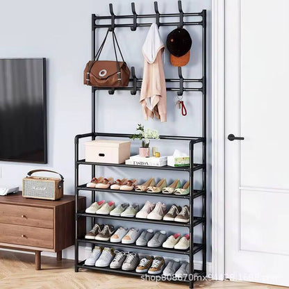 HIGH Strong metallic 5 layer
 multipurpose SHOE RACK, CLOTH RACK ,BAG AND HUTS (ALL IN ONE)
