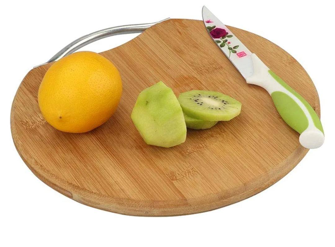 High quality Round bamboo chopping board with handle *