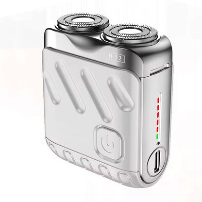 Portable rechargeable High power Duo ring magnetic blade mini shaver YR-188