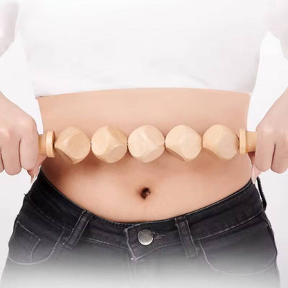 Wooden Massage Roller 6 Cube Design Body Roller Massage Stick