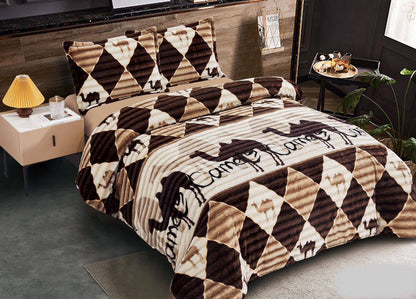 Honey G Luxury Floral Cozy Woolen Duvet set