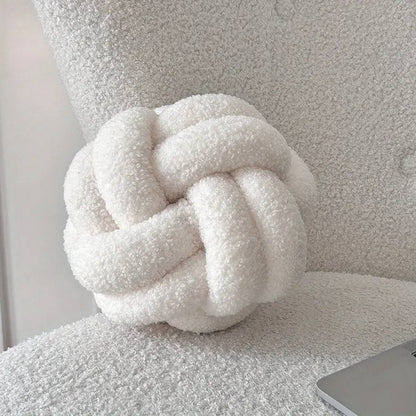 Fluffy Knot Throw Pillows