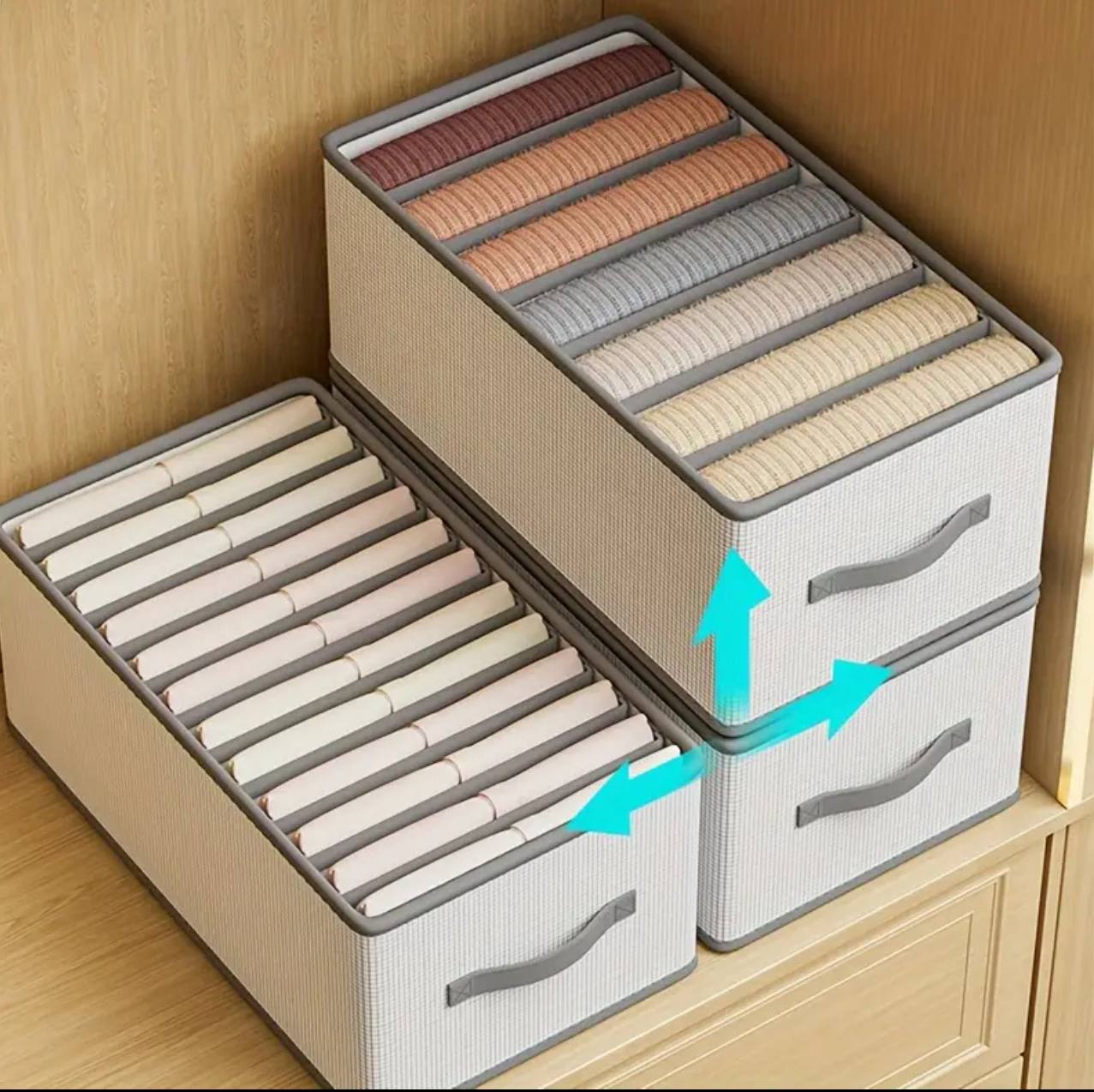 8 grid Jeans Compartment Storage Box