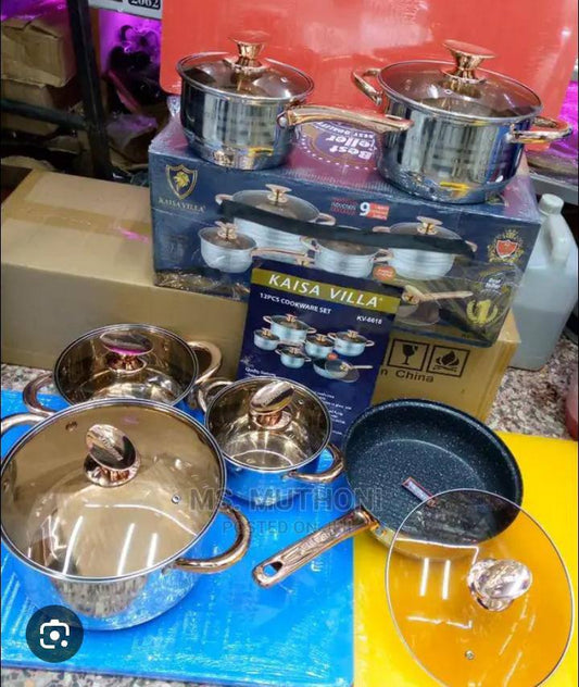 KV,6618 Kaisavilla stainless steel, Heavy duty cookware set