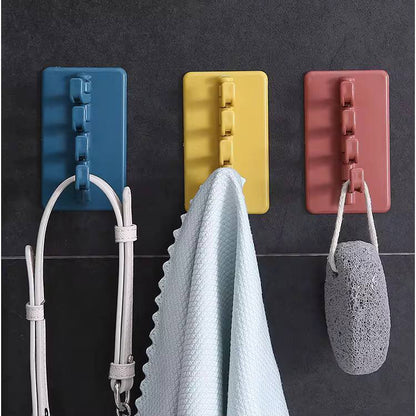 Wall Adhesive 4 way hooks each design with 4 hooking points