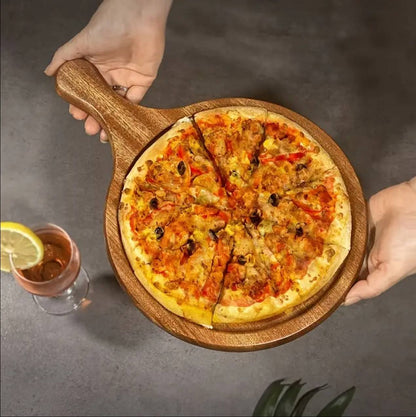 wooden bamboo Pizza plate chop board