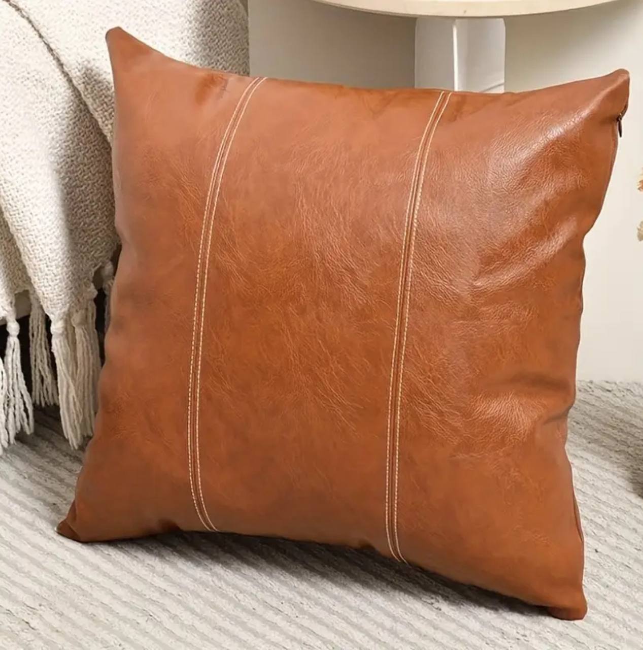 Premium quality leather Throw Pillow Cases