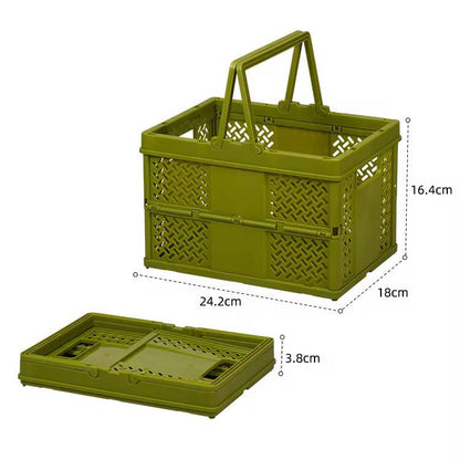 Foldable/Collapsible multifunctional stackable basket with handles