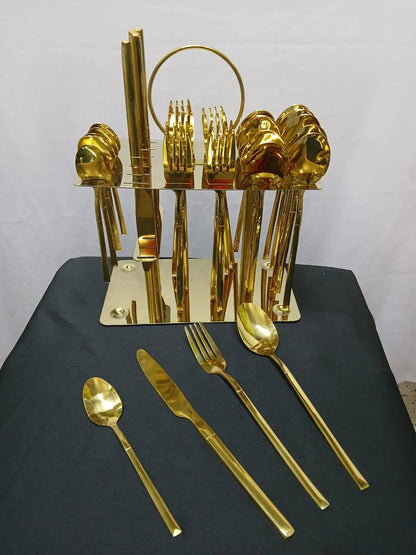 Luxury 36pcs Gold Cutlery set